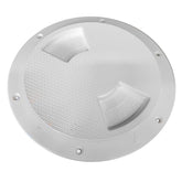 SeaDog QuarterTurn Textured Deck Plate wInternal Collar  White  8 3363821