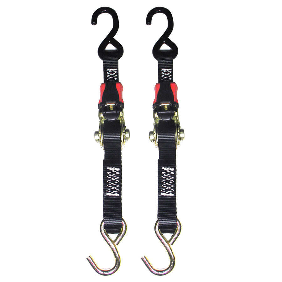 Rod Saver Rubber Ratchet TieDown  1 x 3  Pair RTD3