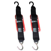 Rod Saver Paddle Buckle Trailer TieDown wVinyl Pad  2 x 2  Pair 2PB2VP