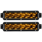 RIGID Industries 6 SRSeries SAE Compliant Fog Light  Black wYellow Light 906704