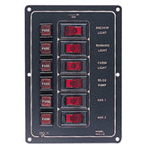 SeaDog Aluminum Switch Panel Vertical  6 Switch 4221101