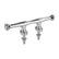 SeaDog Smart Cleat 6 Stud Mount Investment Cast 316 Stainless Steel 0416661