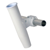 C E Smith Aluminum Horizontal ClampOn Rod Holder 1516 OD White  Powdercoat wSleeve 53711