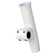 CE Smith Adjustable Mid Mount Rod Holder  166 or 112 OD  White Powder Coat Aluminum with Sleeve  Hex Key 53775