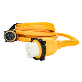 Camco 50 Amp Power Grip Marine Extension Cord  25 MLockingFLocking Adapter 55621