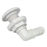 Johnson Pump ThruHull Connector  34  90  White 7503500