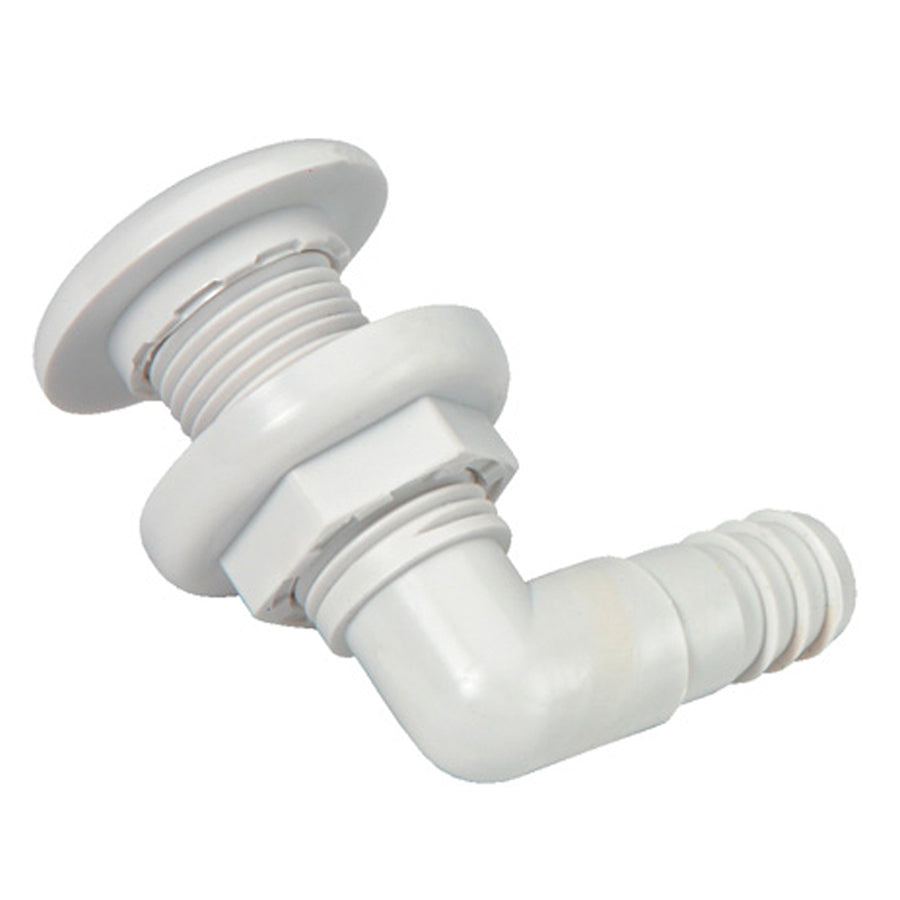 Johnson Pump ThruHull Connector  34  90  White 7503500