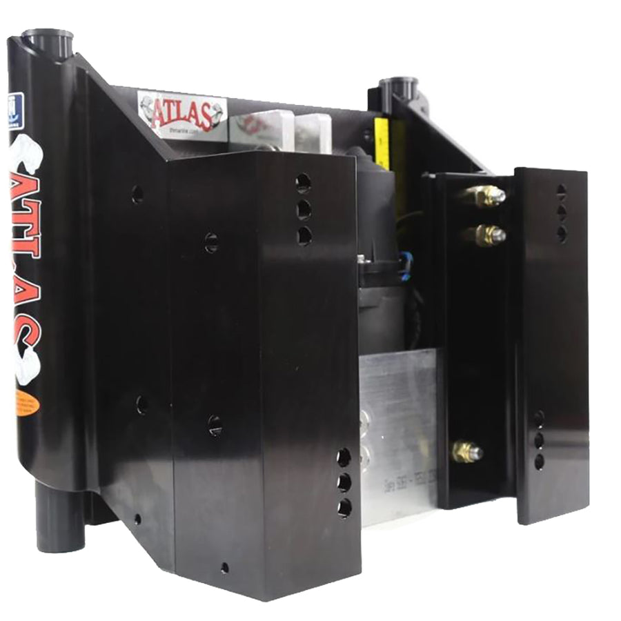 TH Marine ATLAS 12 Set Back Hydraulic Jack Plate  Heavy Duty  Black AHJ12VHDBDP