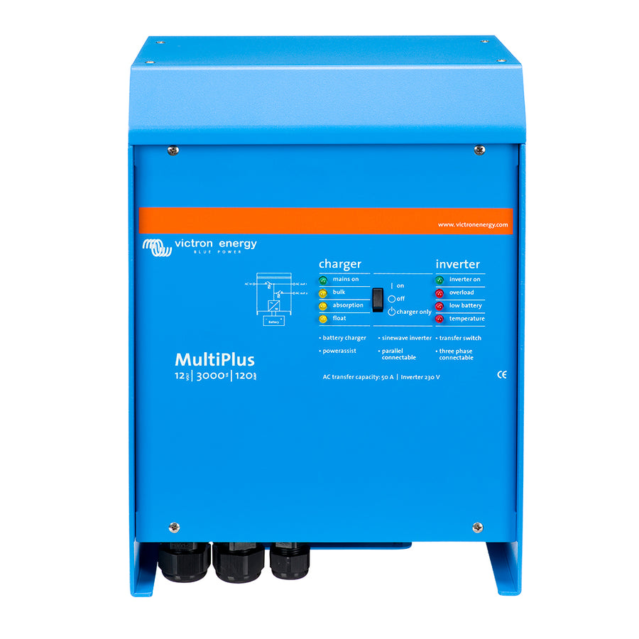 Victron MultiPlus InverterCharger 12VDC  3000VA  120VAC w 120AMP Charger  50AMP Transfer Switch  UL Approved