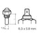 Veratron Engine Oil Temperature Sensor  Single Pole Common Ground  50150C120300F  624V  M14 x 15 Thread 323801004002N