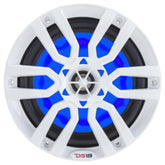 DS18 HYDRO 65 2Way Marine Speakers wRGB LED Lights 300W  White NXL6