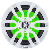 DS18 HYDRO 65 2Way Marine Speakers wRGB LED Lights 300W  White NXL6