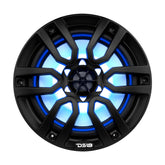 DS18 HYDRO 8 2Way Marine Speakers wRGB LED Lights 375W  Matte Black NXL8BK