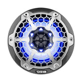 DS18 HYDRO 65 2Way Marine Speakers wRGB LED Lights 300W  Black Carbon Fiber CF65