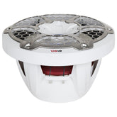 DS18 HYDRO 10 Subwoofer wRGB Lights  600W  White NXL10SUB