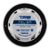 DS18 New Edition HYDRO 65 2Way Marine Speakers wRGB LED Lighting 300W  White NXL6MWH