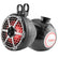 DS18 HYDRO 8 Compact Wakeboard Pod Tower wRGB Light  375W  Black Carbon Fiber CFPS8