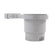 Camco ClampOn Rail Mounted Cup Holder  Large for Up to 2 Rail  Grey 53092