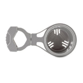 Camco ClampOn Rail Mounted Cup Holder  Small for Up to 114 Rail  Grey 53093