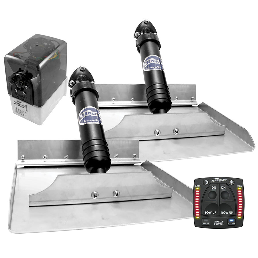 Bennett 12x12 Hydraulic Trim Tab System wOne Box Indication 1212OBI
