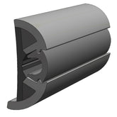 TACO SuproFlex Rub Rail Kit Gray wGray Insert  2H x 12W x 80L V119990GRD802