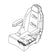 TACO Low Profile Adjustable Seat Slide M201013A