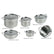 Marine Business Kitchen Cookware Pan Set SelfContaining  Stainless Steel  Set of 8 20001