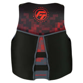Full Throttle Mens RapidDry FlexBack Life Jacket  S  BlackRed 14250010002022