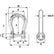 Wichard SelfLocking Bow Shackle  Diameter 10mm  1332 1245W