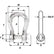 Wichard Captive Pin Bow Shackle  Diameter 5mm  316 1442W