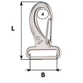 Wichard Webbing Snap Hook  30mm  Length 60mm 2284W