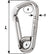 Wichard Asymmetric Carbine Hook  Length 120mm  1532 2327W