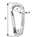 Wichard Symmetric Carbine Hook Without Eye  Length 100mm  1332 2336W