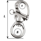 Wichard HR Snap Shackle  Large Bail  Length 80mm 2373W