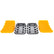Camco Curved Leveler  Wheel Chock 2Pack 44425