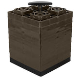 Camco FasTen Leveling Blocks wTHandle  2x2  Brown 10Pack 44521