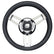 Uflex Morosini 138 Steering Wheel  Black Polyurethane wStainless Steel Spokes  Chrome Hub MOROSINI UCHB