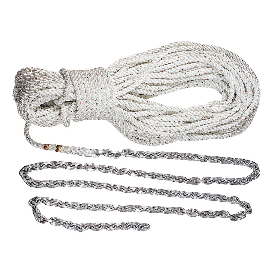 Lewmar Premium Anchor Rode 21515 of 14 Chain  200 of 12 Rope wShackle HM15HT200PX