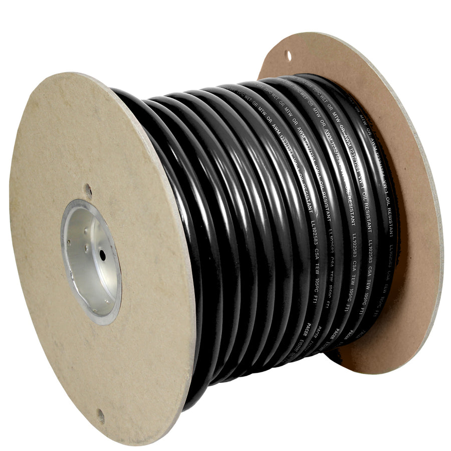 Pacer Black 6 AWG Battery Cable  100 WUL6BK100