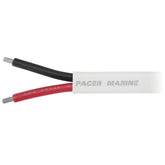 Pacer 82 AWG Duplex Cable  Flat Cable  RedBlack  50 W82DC50