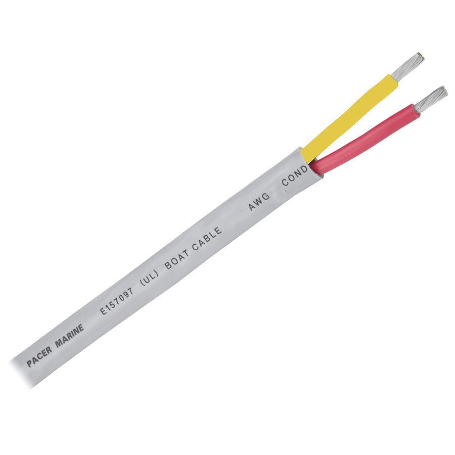Pacer 162 AWG Round Safety Duplex Cable  RedYellow  250 WR162RYW250