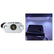 Black Oak Rock Accent Light  White LEDs  White Housing MALW