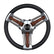 Schmitt Marine Burano Wheel 14 34 Tapered Shaft Burl Polyurethane wStainless Spoke Includes Center CapNut PU10511104R