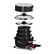 Magma Nestable 10 Piece Induction NonStick Enamel Finish Cookware Set  Jet Black A10366JB2IN