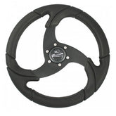 Schmitt Marine Folletto 142 Wheel  Black Polished Polyurethane  34 Tapered Shaft wBlack Center Cap PU026104R