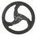 Schmitt Marine Folletto 142 Wheel  Black Polished Polyurethane  34 Tapered Shaft wBlack Center Cap PU026104R