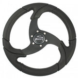 Schmitt Marine Folletto 142 Wheel  Black Polyurethane  34 Tapered Shaft wBlack Center Cap PU021104R