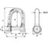 Wichard SelfLocking Allen Head Pin D Shackle  6mm Diameter  14 1303W
