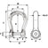 Wichard SelfLocking Allen Head Pin Bow Shackle  10mm Diameter  1332 1345W