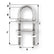 Wichard UBolt Pad Eye  6mm Diameter  1564  70mm Length  234 6513W